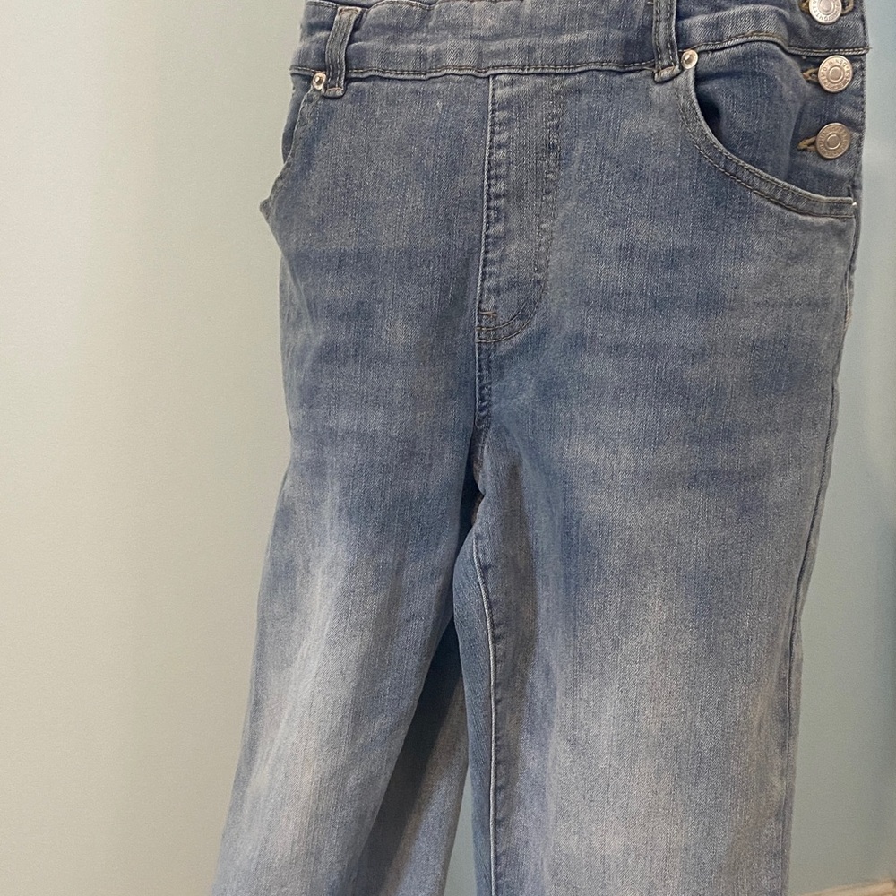 Denim Overalls with Pockets - Picture 6 of 11